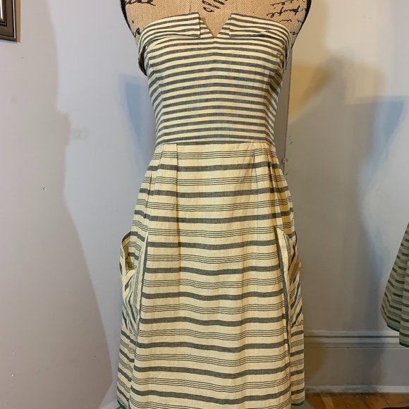Anthropologie Maeve Changing Stripes Pocket Dress - Picture 2 of 9